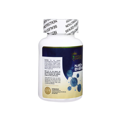 Naturemprire NAD+ EVER YOUTH – Cellular Renewal Supplement with Nicotinamide Riboside (NR) & NAD+, Antioxidant Support for Energy & Longevity, 60 Vegan Capsules