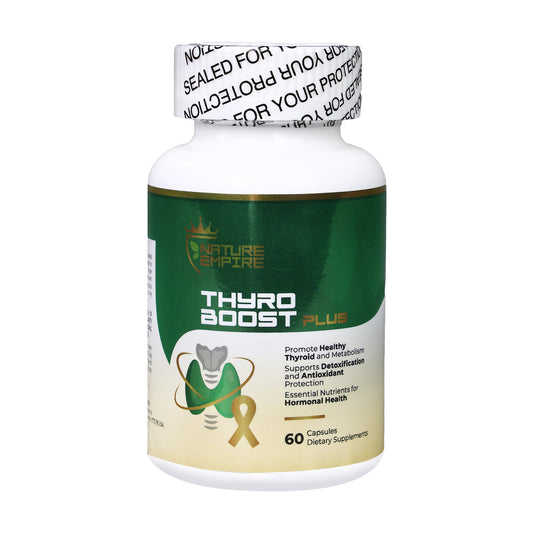 Naturemprire Thyro Boost Plus - Thyroid Support Supplement with Selenium & Iodine, Metabolism & Detox Blend, 60 Vegan Capsules